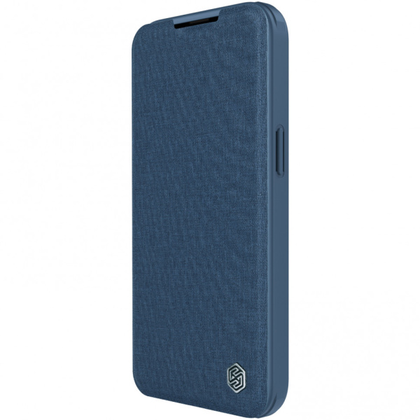 Чехол-книжка Nillkin QIN Pro (Cloth) для iPhone 14 Pro, цвет Синий (Elite Blue)