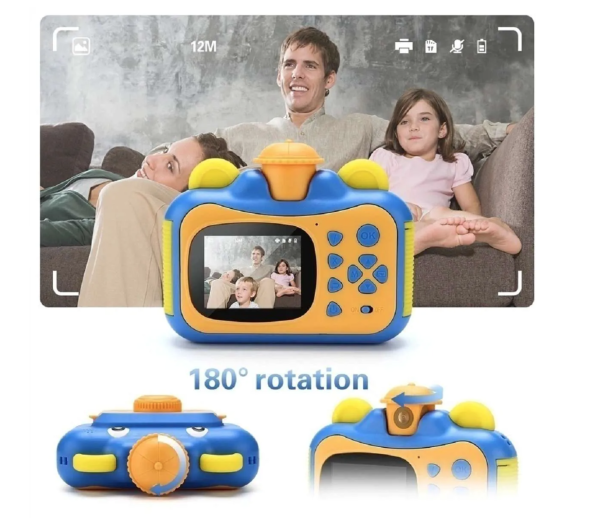Детский фотоаппарат моментальной печати Print Camera Leilam, Blue