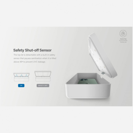 Санитайзер LYFRO Air Capsule Pro UVC Fast Disinfection Box Wireless 15W с беспроводной зарядкой, цвет Белый (LYFRO-AIRCAPPROW-WHT)