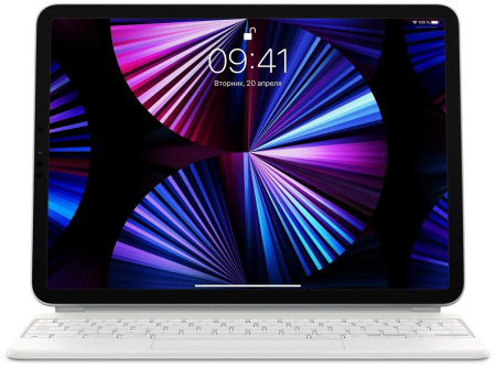Apple Magic Keyboard для iPad Pro 11" (3‑го поколения) и iPad Air (4‑го поколения), белый (MJQJ3)