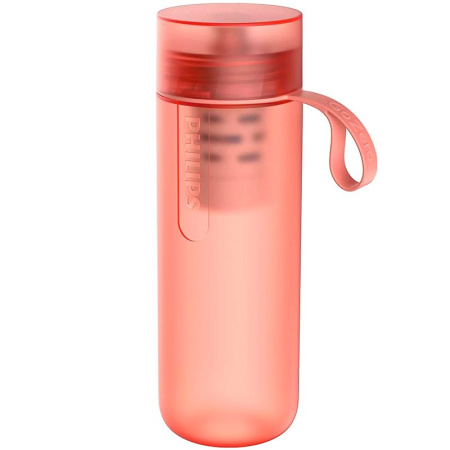 Бутылка-фильтр для фитнеса Philips GoZero 590 мл Coral Red