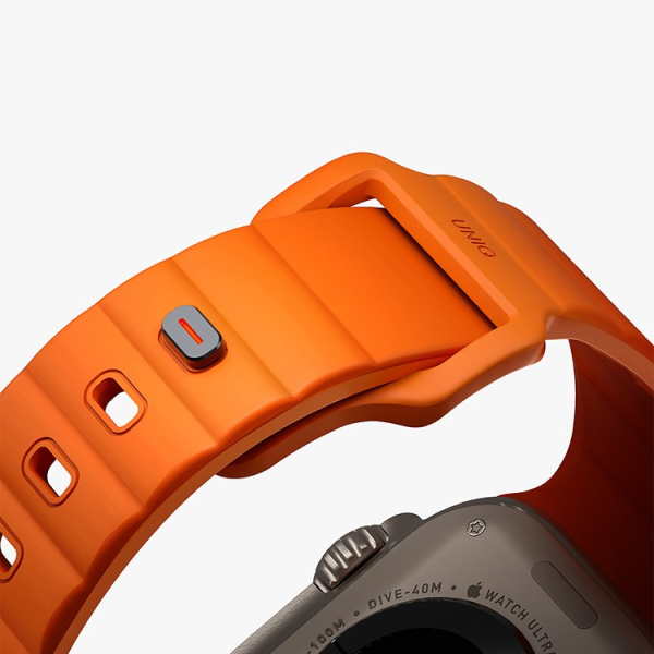 Ремешок Uniq STRIDE FKM Rubber Volt для Apple Watch 49-46-45-44 mm Orange