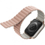 Ремешок Uniq Revix reversible Magnetic для Apple Watch 49/45/44/42 мм, цвет Розовый/Бежевый (Pink/Beige) (45MM-REVPNKBEG)
