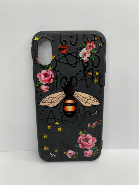 Чехол силиконовый для iPhone X / XS supreme Bee 1 , цвет Черный