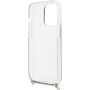 Чехол CG Mobile Guess PC/TPU Leopard Hard + Gold crossbody chain для iPhone 13 Pro, цвет Леопард/Золотая цепь (GUHCP13LKBCLE)