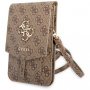 Cумка CG Mobile Guess Wallet Bag 4G with Big Metal Logo для смартфонов, цвет Коричневый (GUWBG4GFBR)