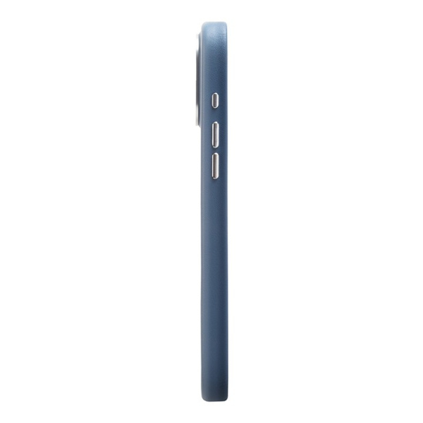 Чехол Uniq для iPhone 15 Pro Max чехол COEHL MUSE Leatherette with Strap Sapphire Blue (MagSafe), синий