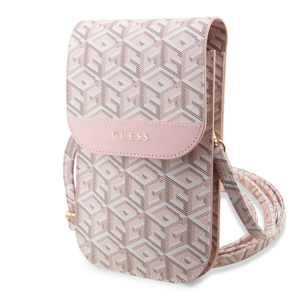 Guess для смартфонов сумка Wallet Bag G CUBE Pink (GUWBHGCFSEP)