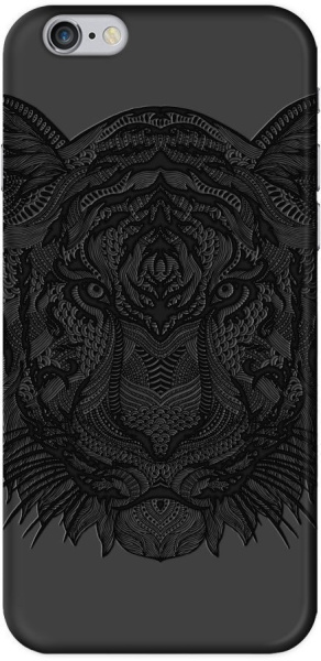 Чехол Deppa для iPhone 6/6s Art Case, тигр цвет Черный (100258)