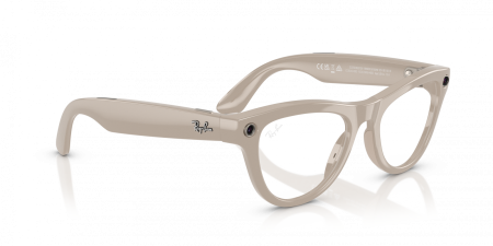 Умные очки Ray-Ban Smart Glasses Skyler Shiny Chalky Gray / Transition Sapphire, RW4010, размер L