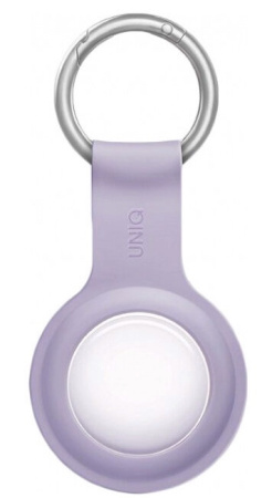 Чехол Uniq Lino Liquid Silicone case для AirTag, цвет Сиреневый (AIRTAG-LINOLAV)