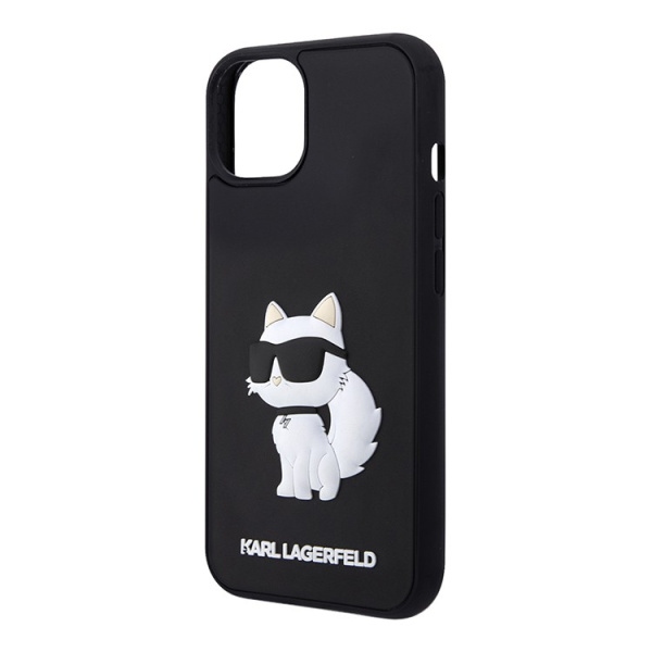 Чехол Karl Lagerfeld 3D Rubber NFT Choupette Hard для iPhone 13, Black