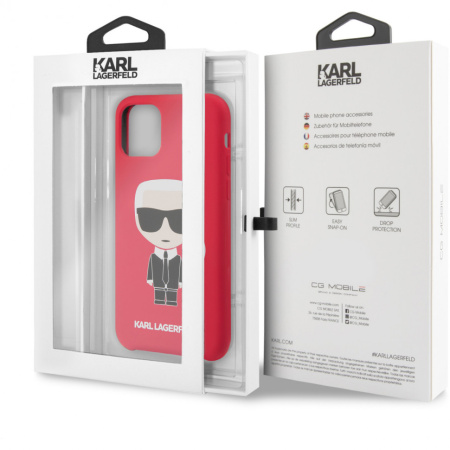 Чехол Karl Lagerfeld Liquid Iconic для iPhone 11 Pro Red, (KLHCN58SLFKRE)