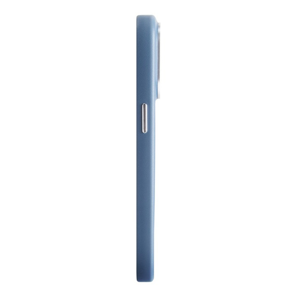 Чехол Uniq для iPhone 15 Pro Max чехол COEHL MUSE Leatherette with Strap Sapphire Blue (MagSafe), синий