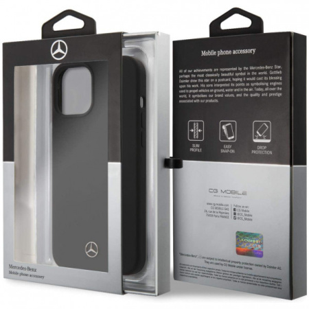 Чехол CG Mobile Mercedes Liquid silicone Hard для iPhone 12 mini, цвет Серый (MEHCP12SSILSG)