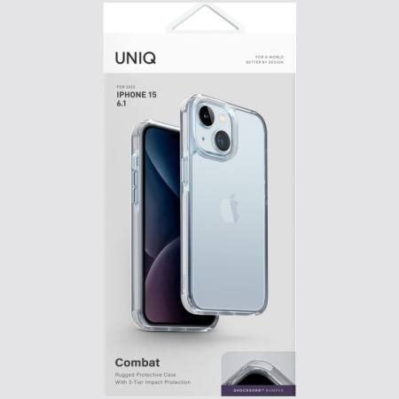 Чехол Uniq для iPhone 15 Combat White