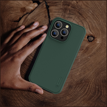 Чехол Nillkin Super Frosted Shield Pro case для iPhone 14 Pro, цвет Темно-зеленый