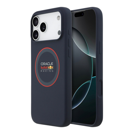 Чехол Red Bull Liquid Silicone with Ring Hard Navy/Red (MagSafe) для iPhone 17 Pro