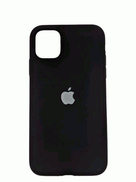 Чехол силиконовый Silicone Case Simple для iPhone 11, черный