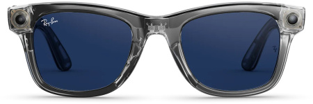 Умные очки Ray-Ban Wayfarer Gen 2 (RW4012), размер L, Shiny Transparent Gray, Transitions Sapphire