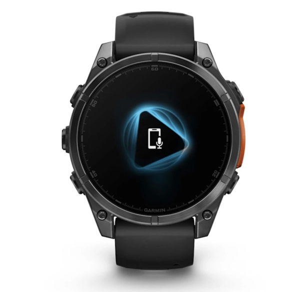 Смарт часы Garmin Fenix 8, 47 мм, AMOLED, Slate Gray with black silicone band