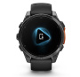 Смарт часы Garmin Fenix 8, 47 мм, AMOLED, Slate Gray with black silicone band