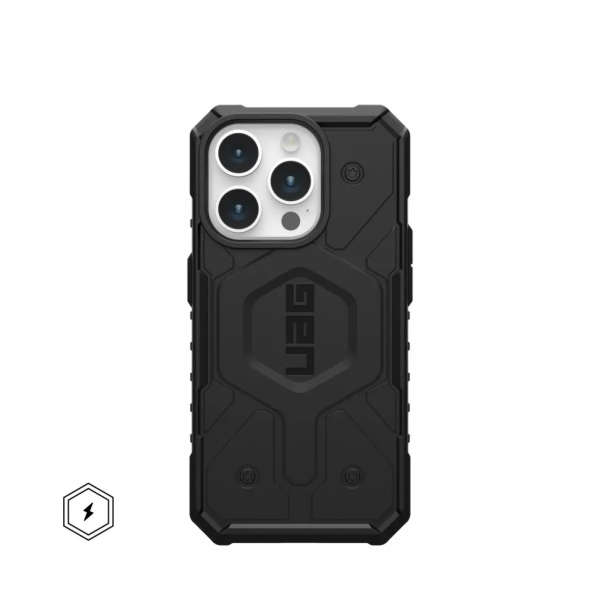 Чехол с поддержкой MAGSAFE UAG Pathfinder для iPhone 15 Pro Max 6.7" , цвет черный (Black)