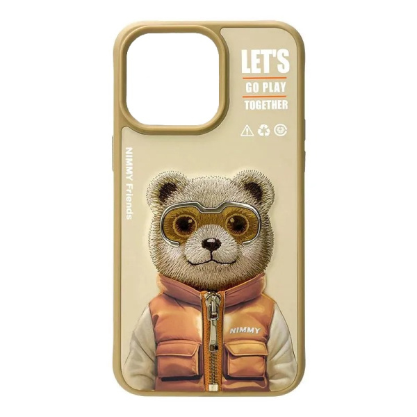 Чехол Nimmy Cool Glasses для iPhone 15, Bear