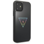 Чехол CG Mobile Guess Iridescent glitter Triangle logo Hard PC/TPU для iPhone 11, цвет Черный/Радужный (GUHCN61TRMLBK)