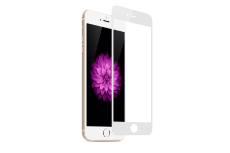 Стекло противоударное Ainy для APPLE iPhone 6/6S (4.7), Full Screen Cover, 0,33мм, 3D, глянцевое, цв