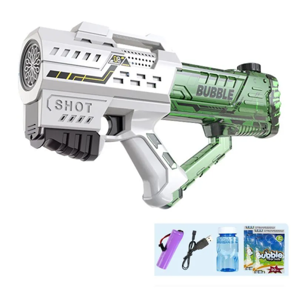 Генератор мыльных пузырей Space Bubble Gun, Зелёный