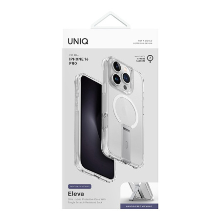 Чехол Uniq ELEVA with Vertical stand Clear (Magsafe) для iPhone 16 Pro