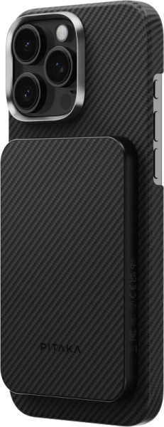 Беспроводное зарядное устройство Pitaka Power Bank Qi2 5000 мАч, черный