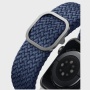 Ремешок Uniq Aspen Strap Braided для Apple Watch 42/44/45/49 мм, цвет Синий (44MM-ASPOBLU)