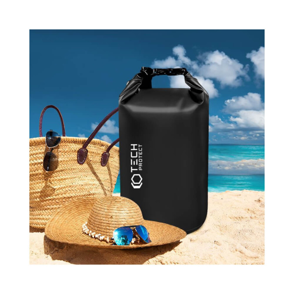 Защитная водонепроницаемая сумка Tech-Protect 20L Universal Waterproof Bag, Black