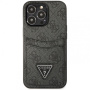 Чехол CG Mobile Guess PU 4G Double cardslot w Metal triangle logo Hard для iPhone 13 Pro Max, цвет Черный (GUHCP13XP4TPK)