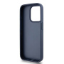 Чехол DKNY PU Repeat texture Tonal stripe Metal logo Hard Blue для iPhone 15 Pro, синий