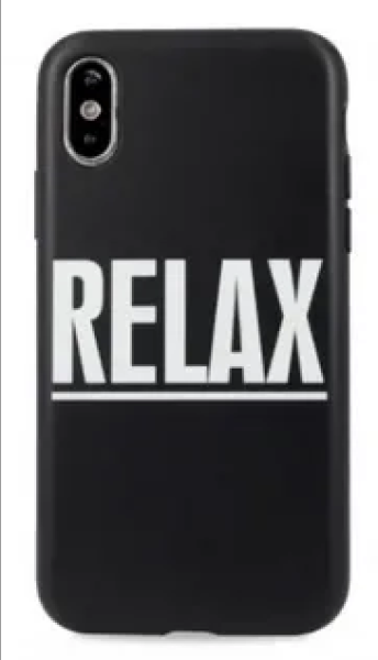 Чехол для iPhone Xs Max Fresh Биоразлогаемый силикон Relax, цвет Черный