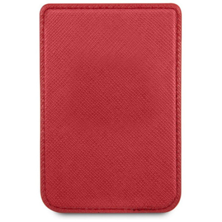 Магнитный картхолдер CG Mobile Guess Wallet Cardslot Magsafe Saffiano Script logo, цвет Красный (GUWMSSASLRE)