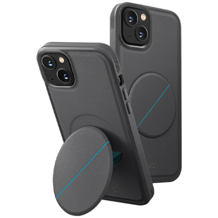 Чехол Uniq Novo with magnetic grip для iPhone 14 Plus, цвет Серый (IP6.7M(2022)-NOVOGRY)