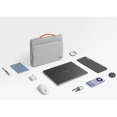 Сумка Tomtoc Laptop Defender-A14 Laptop Briefcase 13.5", Gray/Orange