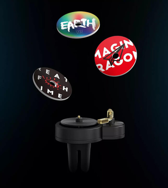 Ароматизатор бумажный для автомобиля Xiaomi TITA Vinyl (3шт в комплекте), Black