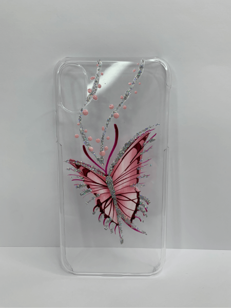 Чехол для iPhone X / XS Butterfly, цвет Прозрачный