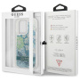 Чехол CG Mobile Guess Liquid Glitter Flower Hard для iPhone 13 Pro, цвет Зеленый (GUHCP13LLFLSN)