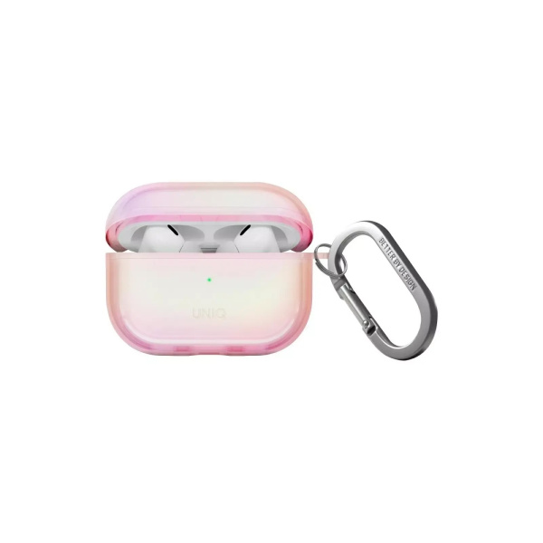 Чехол Uniq Iridescia (holographic) Pink Prism для Airpods Pro 2
