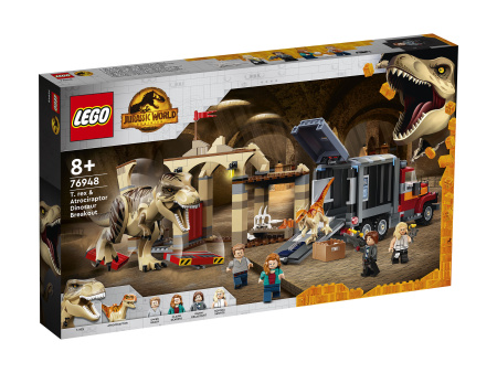 Конструктор LEGO Jurassic World™ - Побег атроцираптора и тираннозавра (76948)