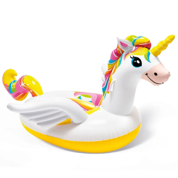Надувной матрас для плавания INTEX "Радужный Единорог" 198*140 см (57561)