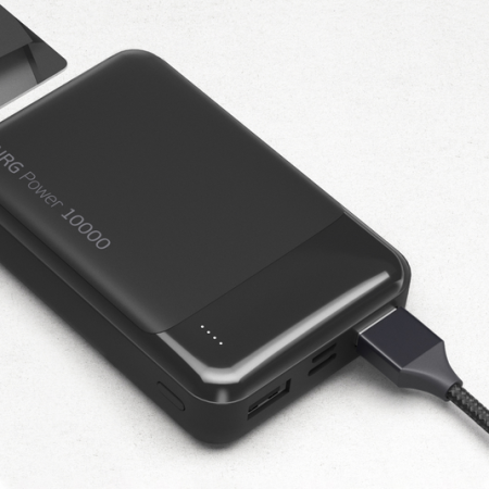 Внешний аккумулятор Deppa NRG Power 10000 mAh, Черный (33630)