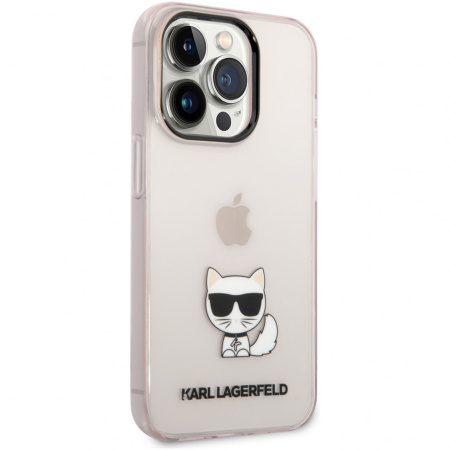Чехол CG Mobile Karl Lagerfeld PC/TPU Choupette body Hard для iPhone 14 Pro, цвет Розовый (KLHCP14LCTTRI)