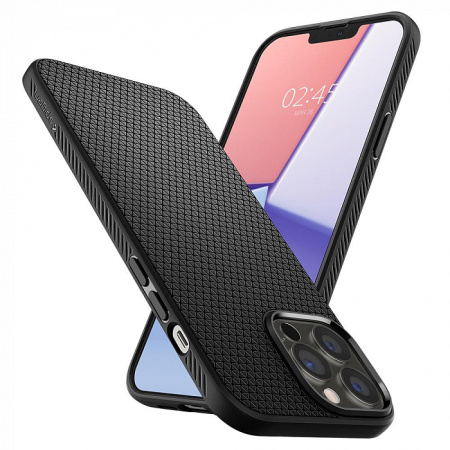 Чехол Spigen Liquid Air для iPhone 13 Pro Max Matte Black, цвет Черный матовый (ACS03201)